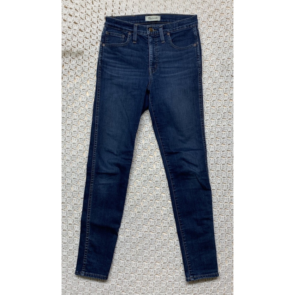 Madewell Jeans Women Size 27 Blue Denim High-Rise Skinny Stretch W27 L28